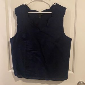 Boxy dark navy tank top